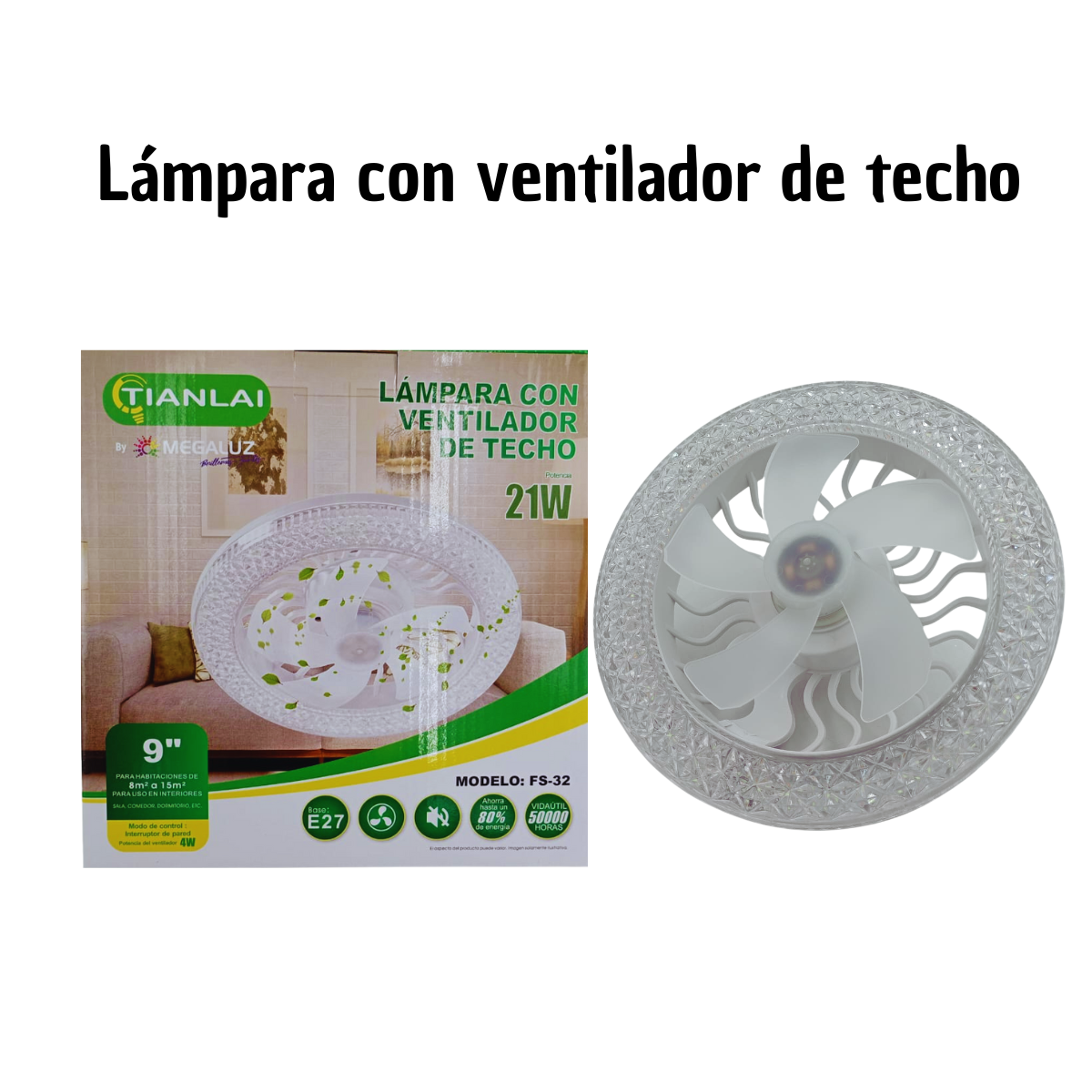 Ventilador Con Foco